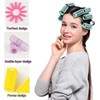30Pcs Snap On Hair Roller Plastic Hair Roller No Heat