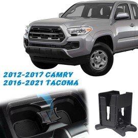 Covnikyer Center Console Cup Holder Insert Compatible for Toyota Camry 2012-2017 | Tacoma 2016-2021 Replacement Insert Divider Limiter 55618-06050