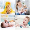Vicloon Baby Teether Toys, Silicone & Natural Wood Teether Ring,