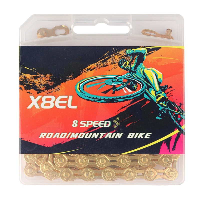 MOHEGIA Bicycle Chain, 6/7/8 Speeds: Lightweight Hollow 116 Link Variable