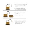 CINCINNO Heavy Duty Weatherproof Combination Lock, 4-Pack Outdoor Combo Lock,Resettable