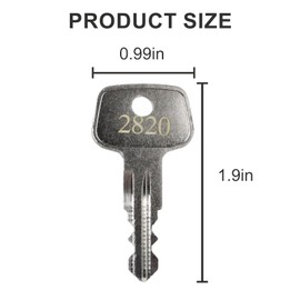 2820 X-Cargo Luggage Roof Replacement Key,X-Cargo Roof Rack Key Karrite Ski Bike xcargo Carrier Skyline Sportrack XL,Replacement Keys for X-Cargo roof Racks[2 Pack]