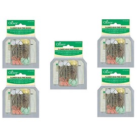 Clover Flower Head Pins Boxed, 100 Per Pack (Set of 5)