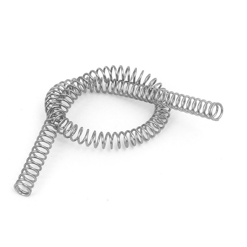 sourcingmap Compression Spring,304 Stainless Steel,8mm OD,1mm Wire Size,305mm Free Length,Silver