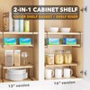 SpaceAid Cabinet Shelf Organizers 2 Pack, Kitchen Counter Organizer Rack
