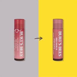 Burt's Bees Burt's Bees Lip Tint Balm Valentines Day Gifts with Long Lasting 2 in 1 Duo Tinted Balm Formula, Color Infused with Deeply Hydrating Shea Butter for a Natural Looking Buildable Finish, Fiery Red Dahlia (2-Pack)