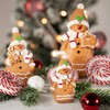 Northlight Frosted Gingerbread Snowman with Cookie Tree Christmas Figurine -
