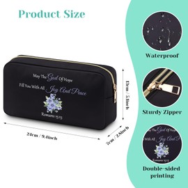 Christian Gifts for Women Makeup Bag Inspiration Religious Gift Bible Verse Bag Gifts for Women Friend Religious Birthday Gifts Cosmetic Bag Baptism Confirmation Gifts Spiritual Faith Gifts