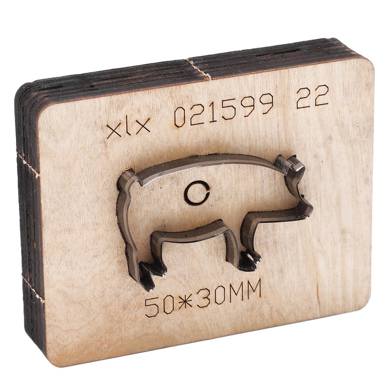 Leather Cutting Die Pig Shape Mould Punch Cutter Craft Tool
