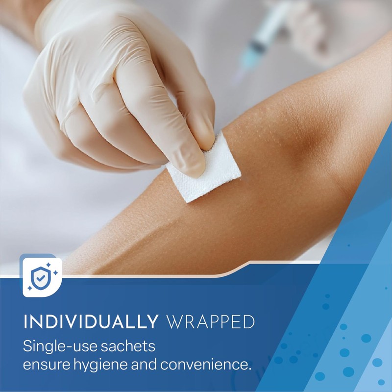 Cutiderm Pre-Injection Alcohol Wipes/Swabs Box of 100 Sachets