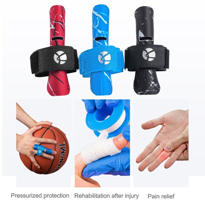 Kuangmi Finger Sleeve Support Protector and Injury During Sports (Black