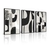 Cuspin Framed Black & White Abstract Wall Art Set, 3