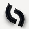 Hoeflife 90° Curved Connectors for Ceiling Curtain Track, Ceiling Track