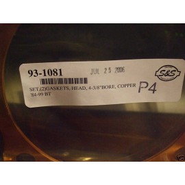S&S COPPER HEAD GASKET SET 4 3/8 BORE 84-99 BIG TWIN /SET OF TWO GASKETS