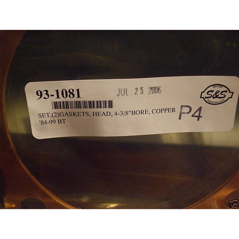 S&S COPPER HEAD GASKET SET 4 3/8 BORE 84-99 BIG