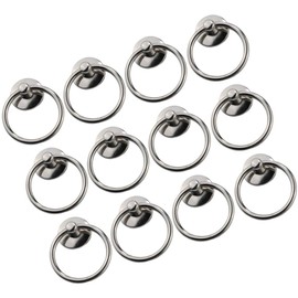 DOITOOL 12pcs Knobs for Dresser Drawers Kitchen Cabinet Handles Furniture Pulls Metal Drawer Pulls Cabinet Knob Dresser Circular Ring Closet Drawer Door Handle Straight Ring Rings Round