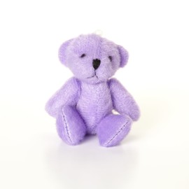 NEW 5 X PURPLE Teddy Bear - Cute And Cuddly Little - Gift Present Birthday Xmas