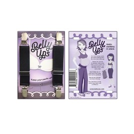 Belly Ups! The Original Maternity Suspenders Black One Size