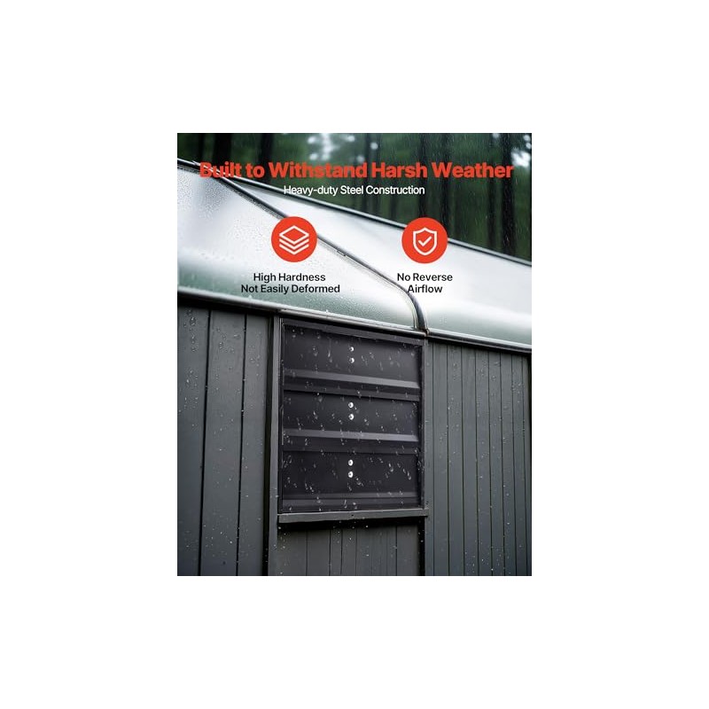 VEVOR 12 inch Shutter Exhaust Fan, Wall Mounted Attic Vent