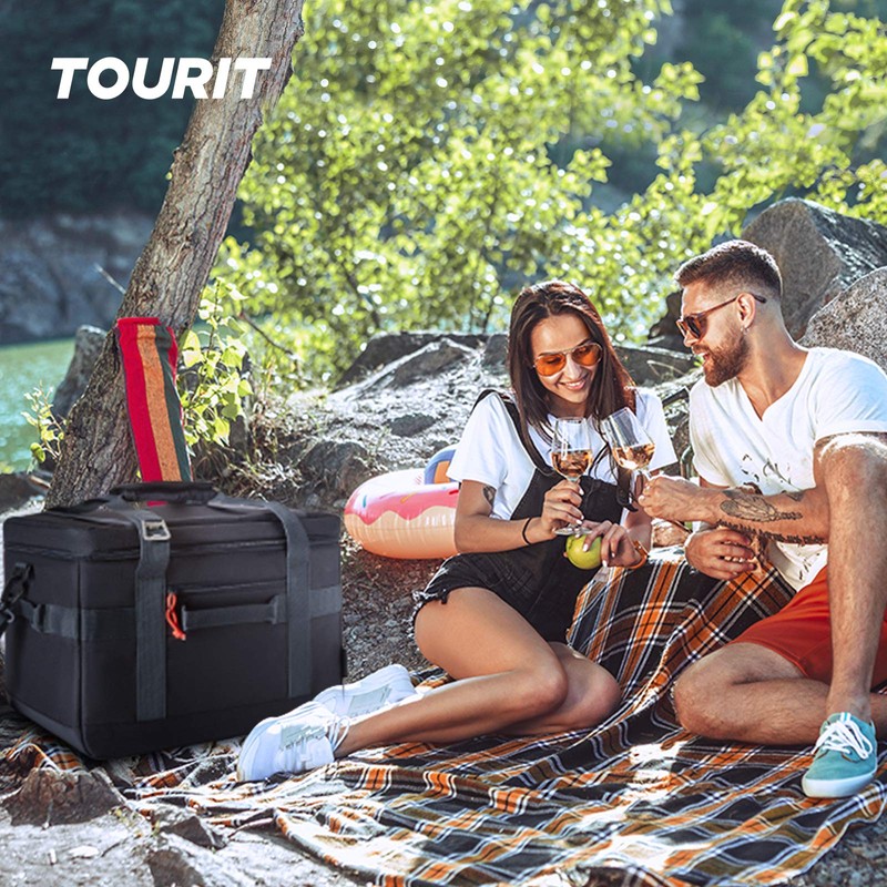 TOURIT Insulated Collapsible Cooler Bag, 48-Can 32L Large Soft Cooler