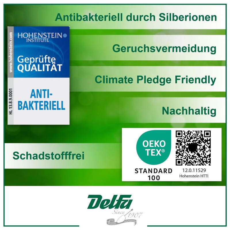 DELFA Samty Schuhspanner Schuhformer Schuhstrecker aus Schaumstoff mit Viskoseflock für