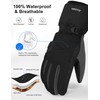 Andake Waterproof&Breathable Winter Warm Gloves Men&Women Ski Gloves Snow Warm