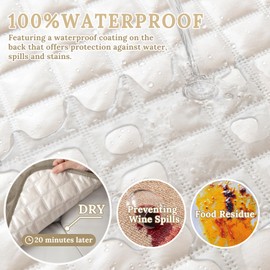 HDCAXKJ 100% Waterproof Velvet Recliner Sectional Couch Covers L Shaped Corner Reclining Sofa Cover Washable Thick Non Slip Sectional Slipcover with Pockets (5 Seat Recliner Couch, Camel)