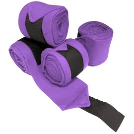 RESISTANCE Full Size Horse Leg Wraps – Tight & Stable - Slip-Resistant Support Leg Bandage Wrap Set of 4 Packs Available in Five Colors