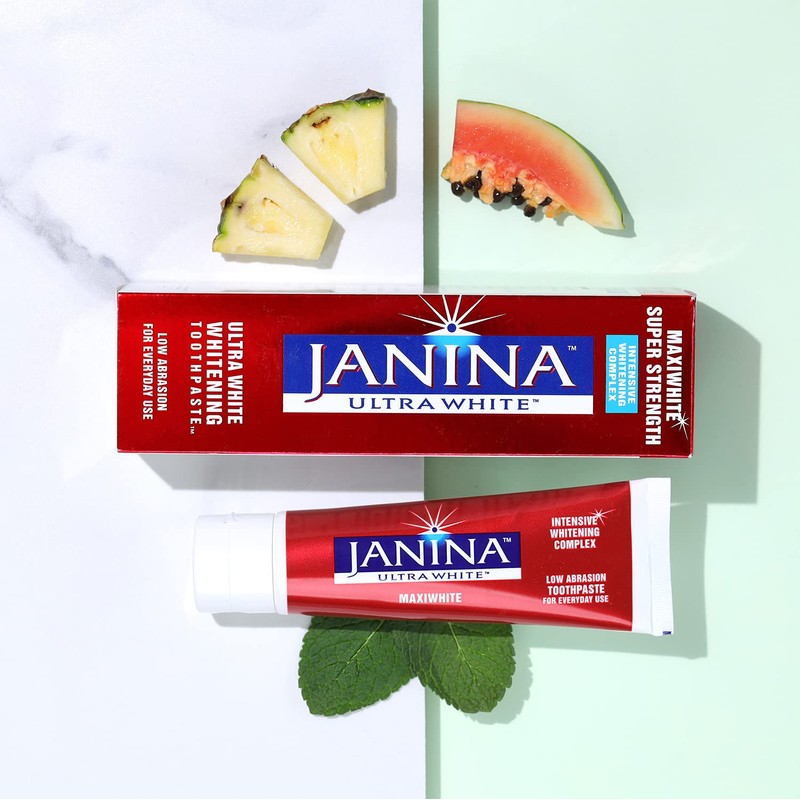 Janina Ultra White 75ml Maxi White Super Strength Whitening Mint