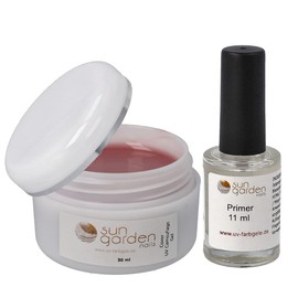 UV Cover Gel - Camouflage Nail Gel 30 ml Including Primer 11 ml - Builder Gel - Bonding Agent