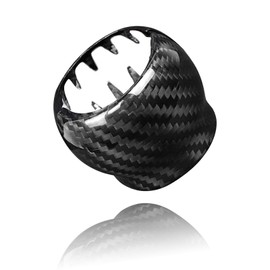 BLAKAYA Compatible wth Carbon Fiber Gear Shift Knob Cover Automotive Shift Lever Modified Decoration for Subaru WRX 2022 2023 (Black)