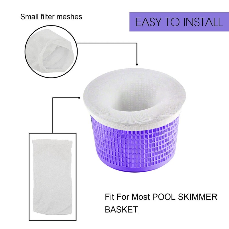 Coopache 60-Pack of Pool Skimmer Socks - Filters Baskets, Skimmers