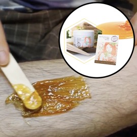 Brazilian Self Waxing Kit Sugar Wax Natural Hair Removal 250g Cream - Honey Sugar Brazilian Waxing Kit Large Capacity 350g / 브라질리언 셀프왁싱키트 슈가왁스 천연 제모 250g 크림 - 꿀 슈가 브라질리언 왁싱키트 대용량 350g