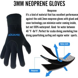 nitescuba Neoprene Diving Gloves 3 mm Neoprene Gloves for Men and Women Non-Slip Warm Diving Gloves with Adjustable Waist Belt for Snorkelling Kayaking Paddling, XXL
