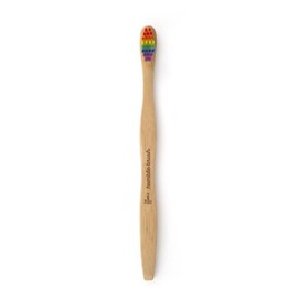 THE HUMBLE CO. Hamble Brush for Adults, Rainbow, 7.5 inches (19 cm)