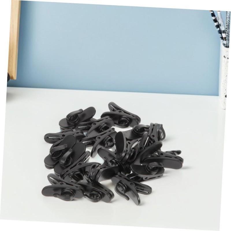NOLITOY 200pcs Rotatable Earphone Wire Clips Lightweight Plastic Mic Holder