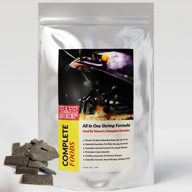 Professional Shrimp Food, All Natural Premium Ingredients, High Protein, Rich in Vitamins for Crystal Shrimp, Caridina, Neocaridina, Ornamental, Taiwan Breeder Foods Formula (50g)