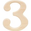 Hillman 847324, 6.5-Inch Pine House Number 3, Wood