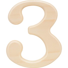 Hillman 847324, 6.5-Inch Pine House Number 3, Wood