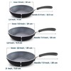 Cook N Home Professional 8/10/12 Inch Heavy Nonstick Frying Pan