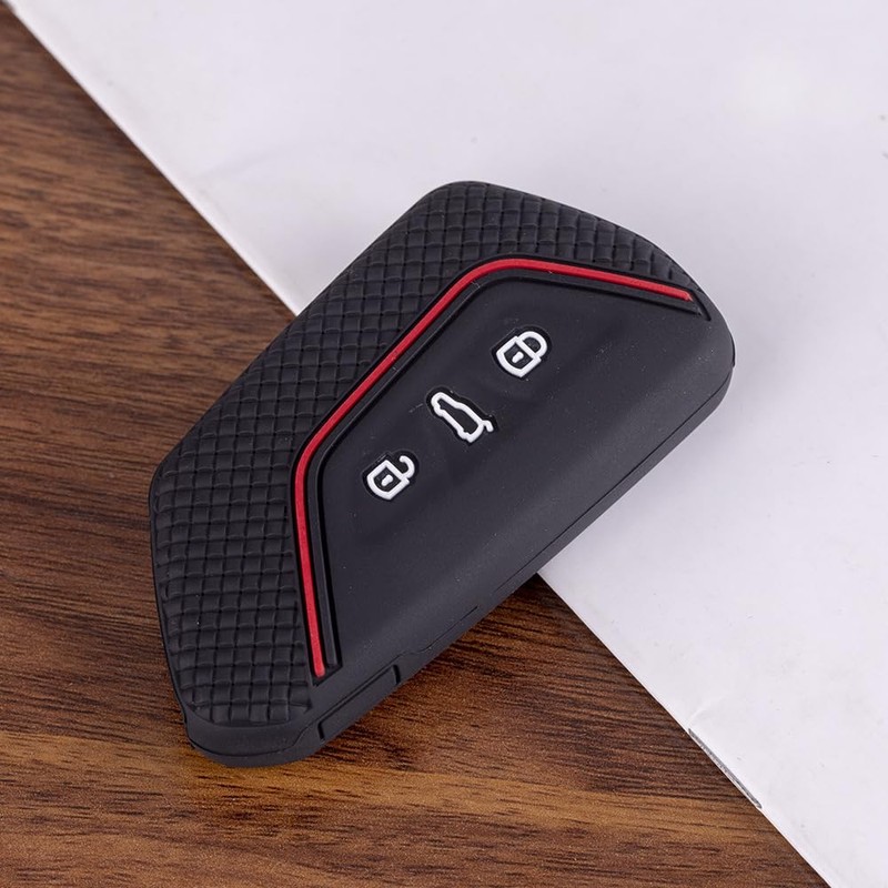 Berfea - Funda de silicona para llavero, compatible con VW
