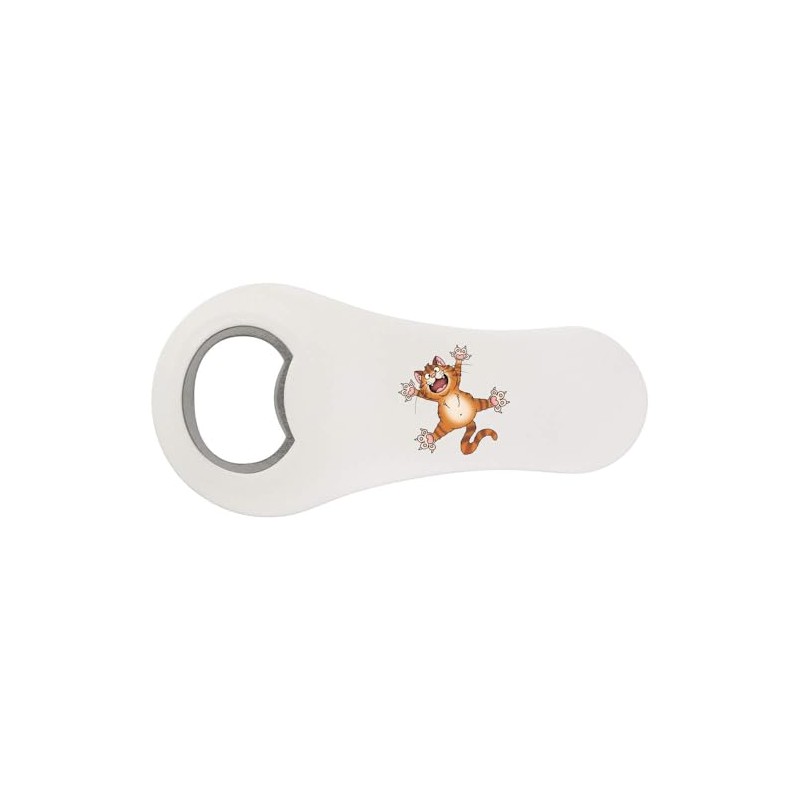 'Splat Ginger Cat' Bottle Opener Fridge Magnet (BO00090866)