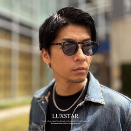 LUXSTAR Sunglasses, Polarized Dimming Lens, Men's, Women's, Smoke Color Lens, Eyewear Brand, blue