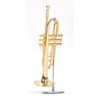 Sunrise Sound House Miniature Musical Instrument Trumpet 1/4 Gold