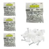 Grapas para Cable Plano de 10mm Blancas Pack de 100