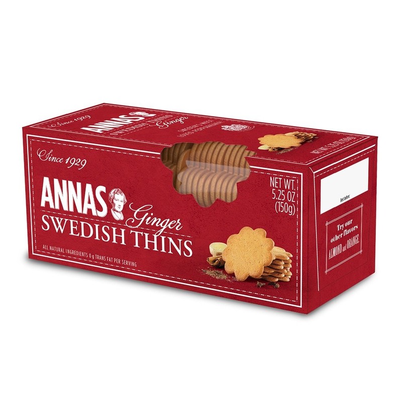 Annas Thins - Ginger Pepparkakor - 5.25 Ounce (Pack of