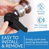 Impresa Door Knob Extension 2-Pack - Soft Black Rubber Compatible