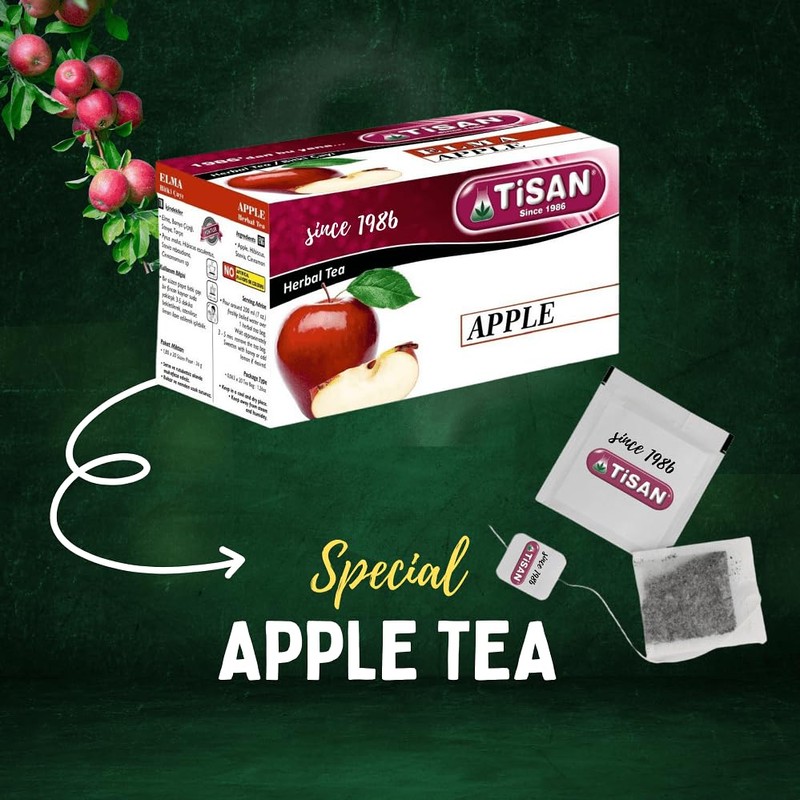 Apple Tea from Tisan - 2 boxes total 40 tea
