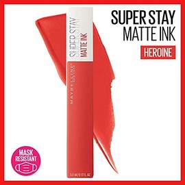Maybelline New York Labial Liquido Matte Larga Duracion Superstay, Matte Ink 25 Heroine, 5 g  Labial Liquido Matte Larga Duracion Superstay, Matte... 