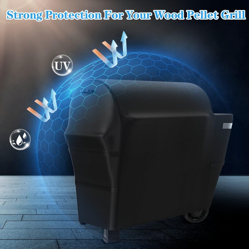 Utheer Grill Cover for Weber Searwood XL 600, 600D Waterproof